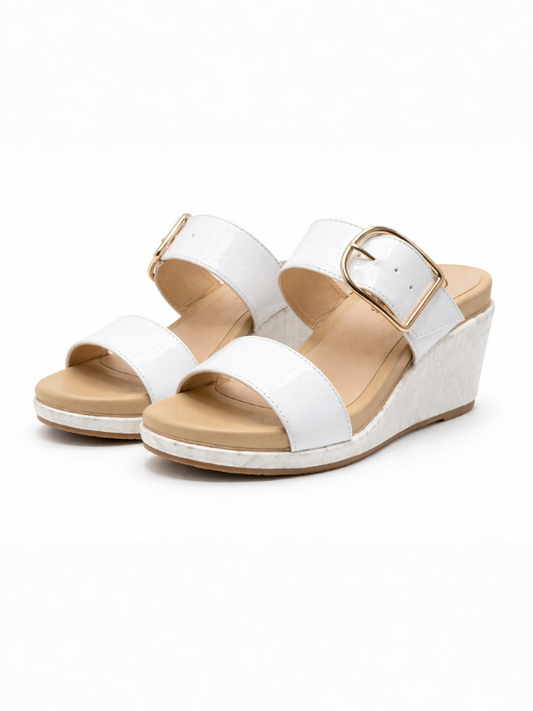 Plataforma Charol Blanco 5011