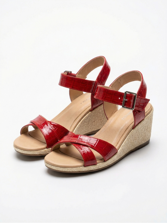Plataforma Cuña Luxe Roja 5016