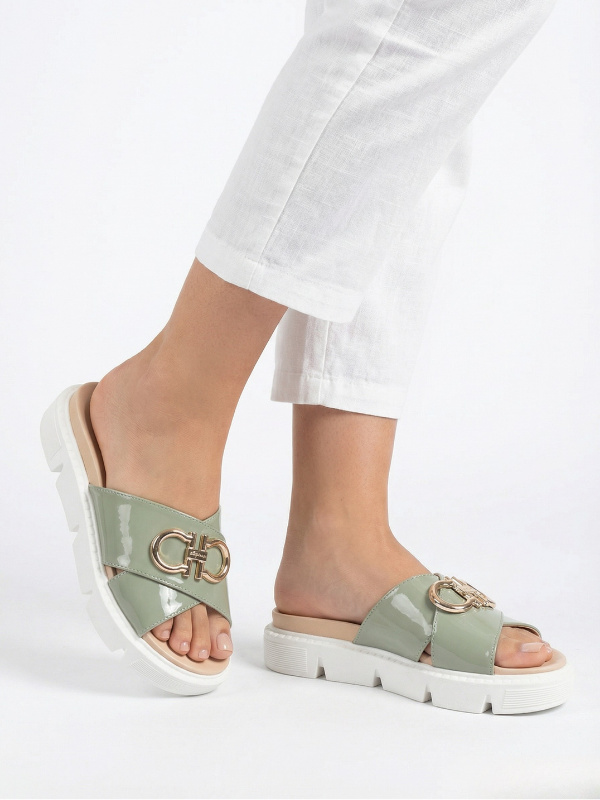 Sandalia Aura Verde 7049